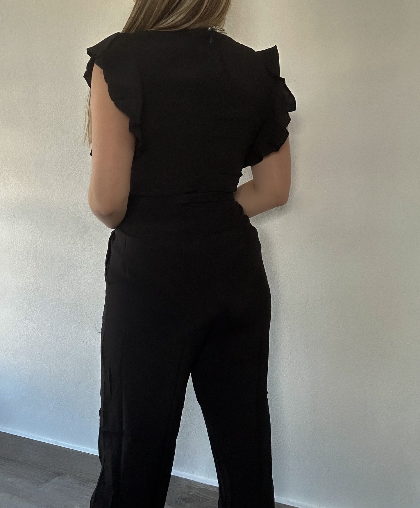 Ruffle Sleeve Jumpsuit