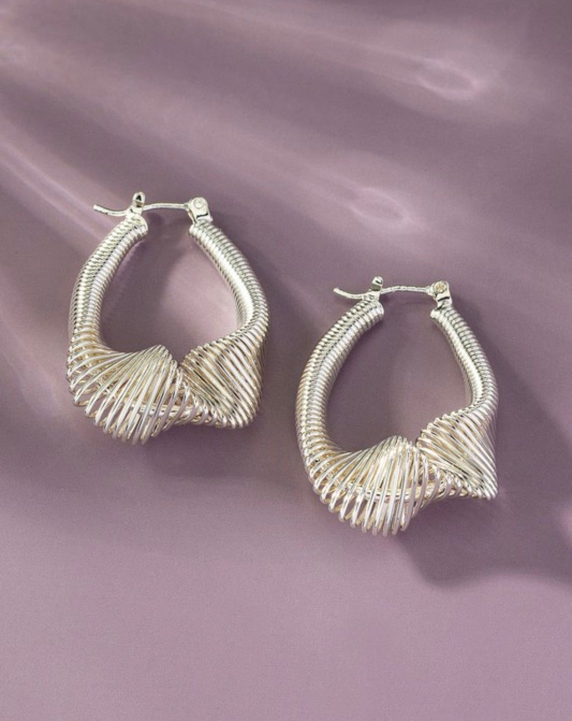 Silver Structure Earring