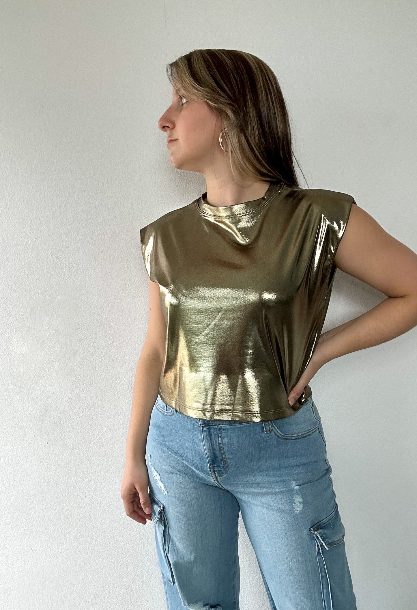 Metallic Gold Shirt