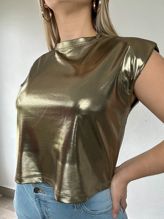 Metallic Gold Shirt