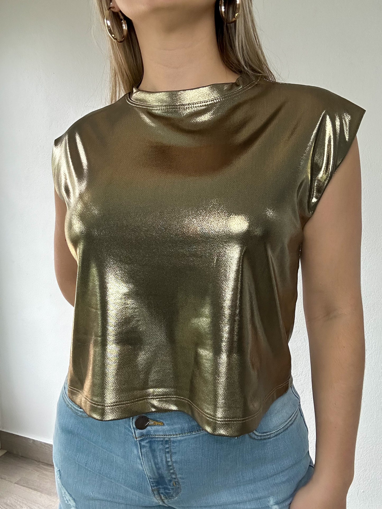 Metallic Gold Shirt