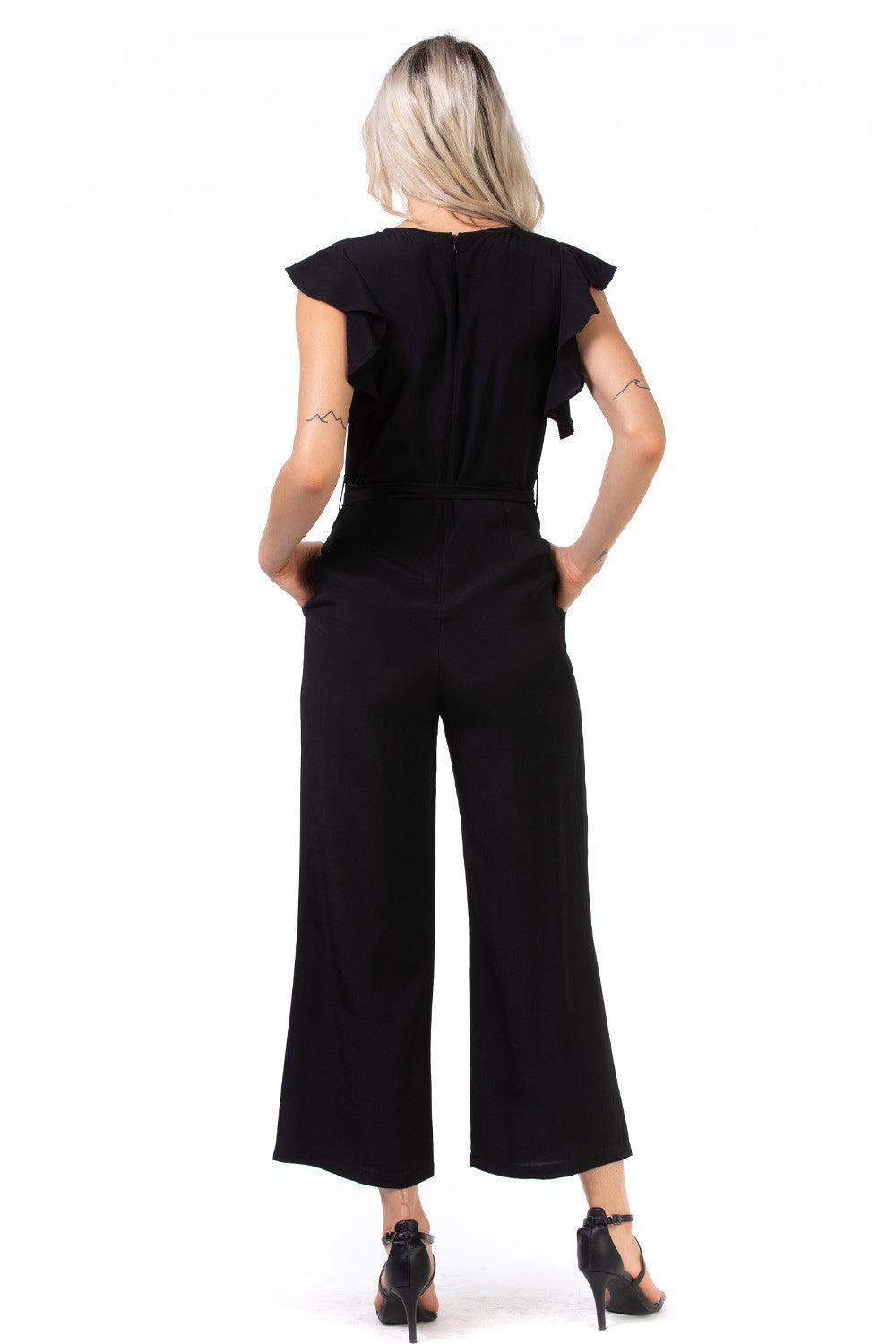 Ruffle Sleeve Jumpsuit