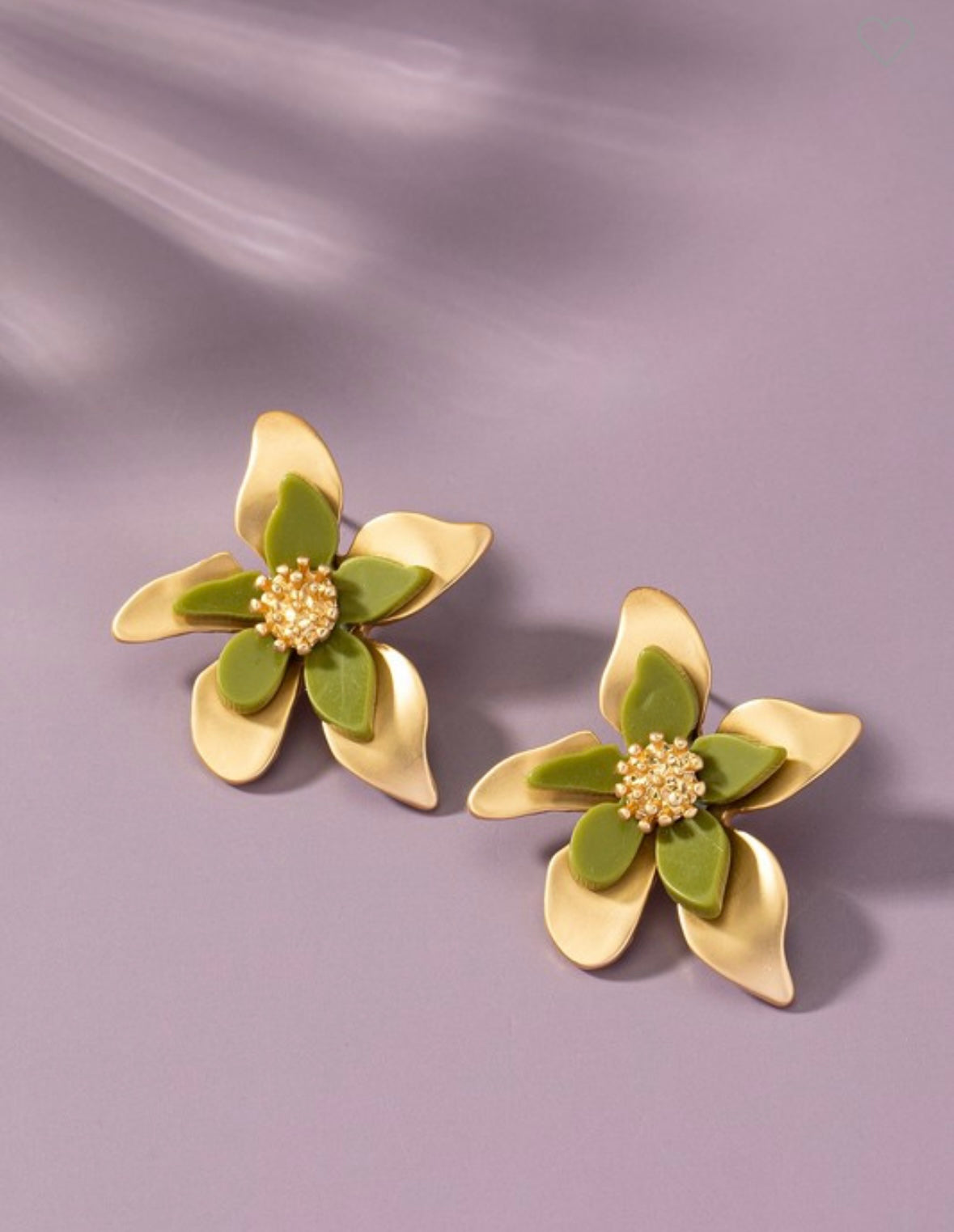 Flower Gold Earring