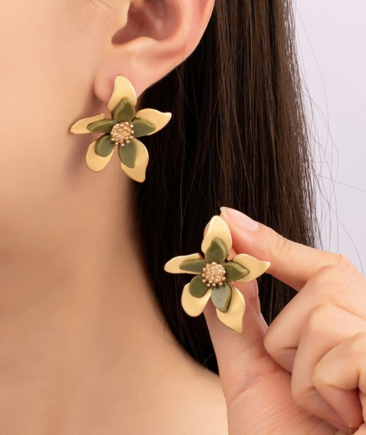 Flower Gold Earring